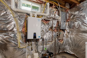 Tankless H20 Heater and Electrical Panel