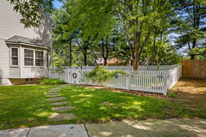 Side View - Vinyl Picket Fence 2025
