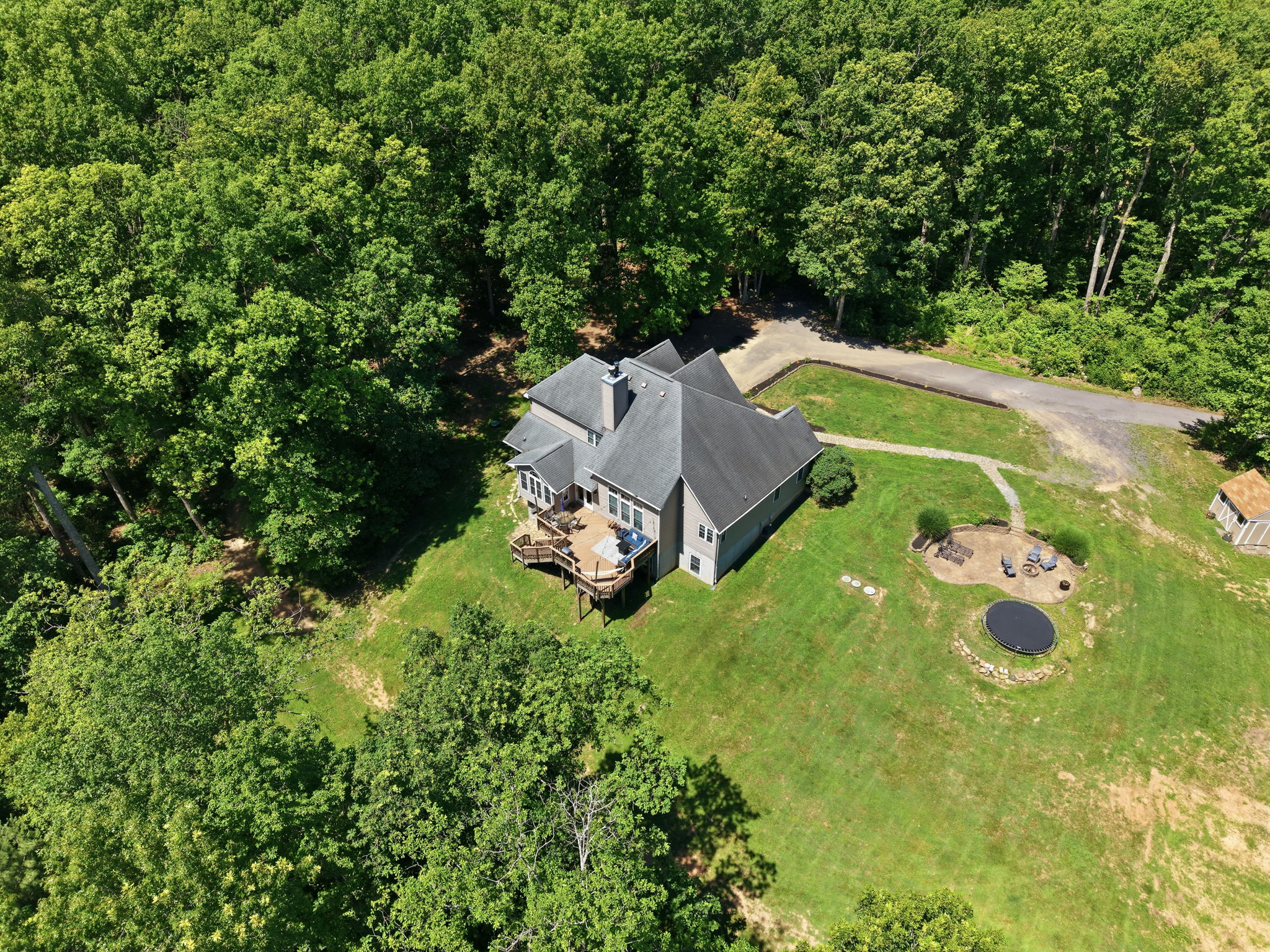Fully wooded lot