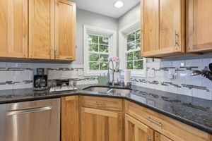 Real wood cabinets