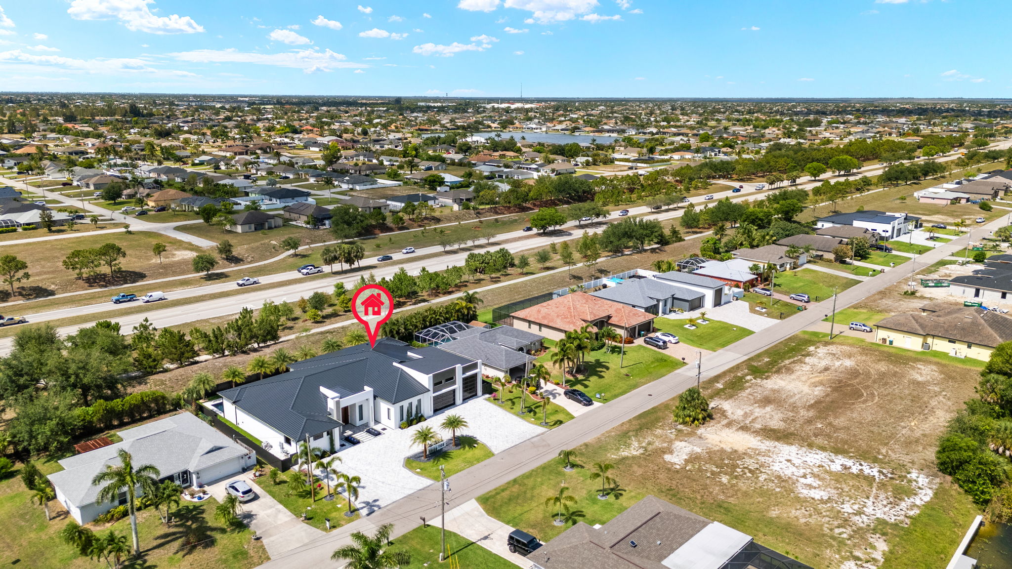 Aerial Front Exterior 2 - marker