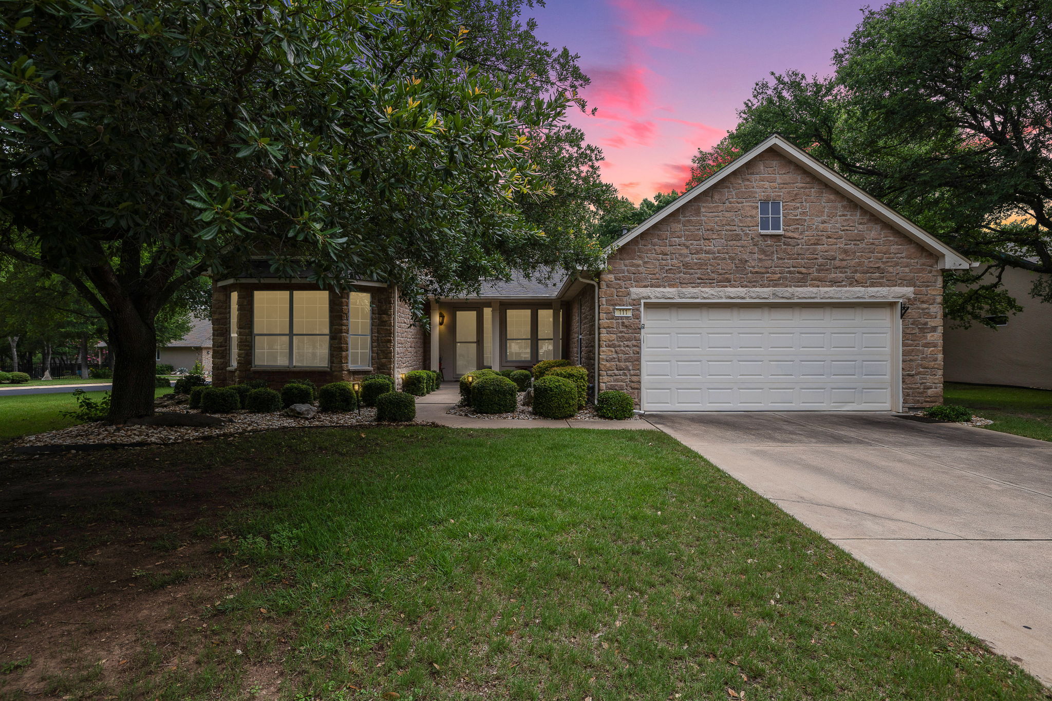 Peaceful street and beautiful curb appeal.