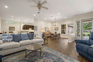 Natural light floods through this open concept