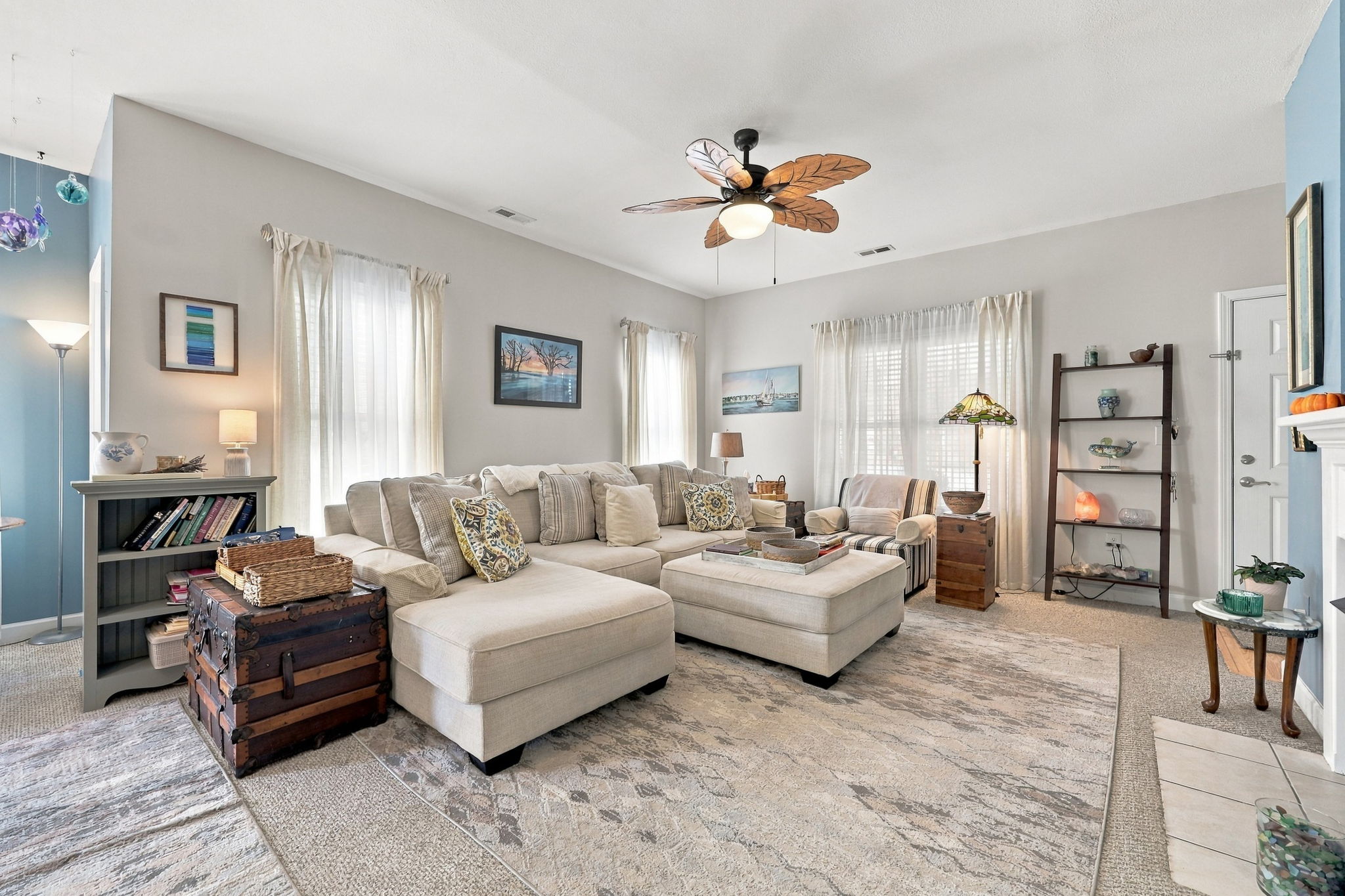 Spacious Living Room w/ High Ceilings