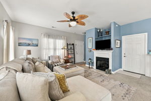 Living Room w/ Garage Access