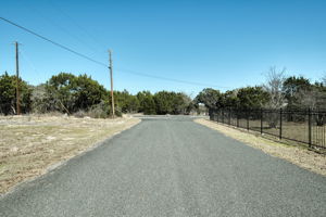 Property ahead and to the left