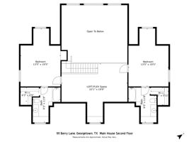 Floorplan Main House/Second Floor