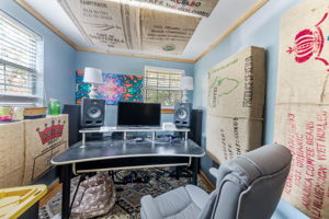 Private office in the garage with mini-split