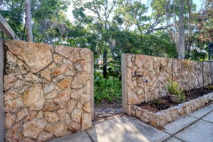 Gorgeous Stone Veneer Fence