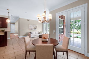 Informal dining area