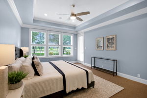1st floor Primary bedroom with private pool access door