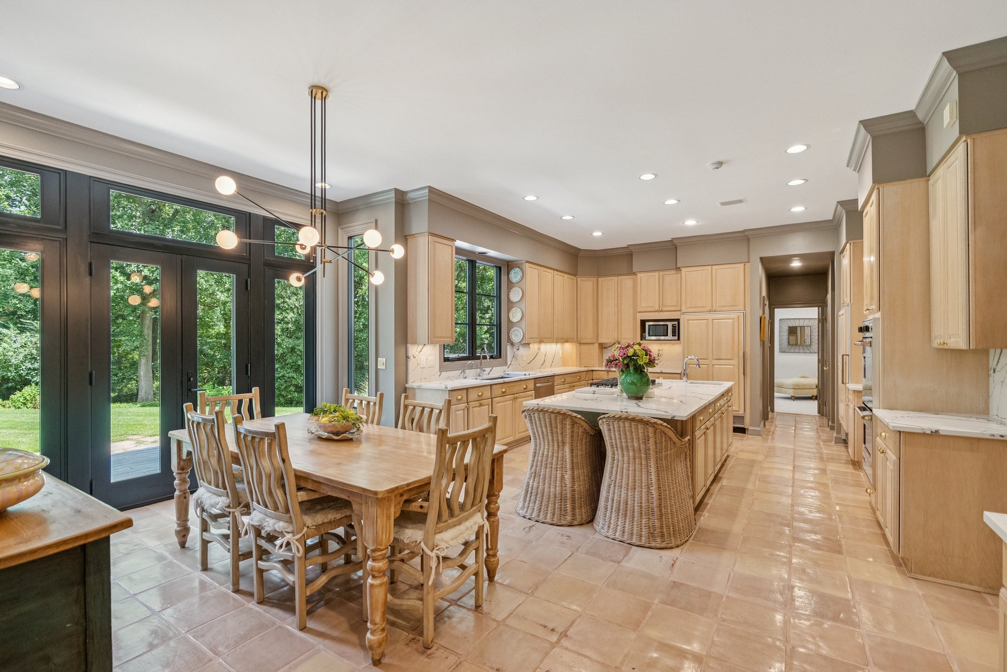 Custom Gourmet Kitchen with Access to Deck
