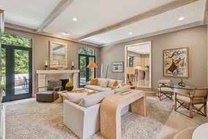 Family Room with Access to Deck