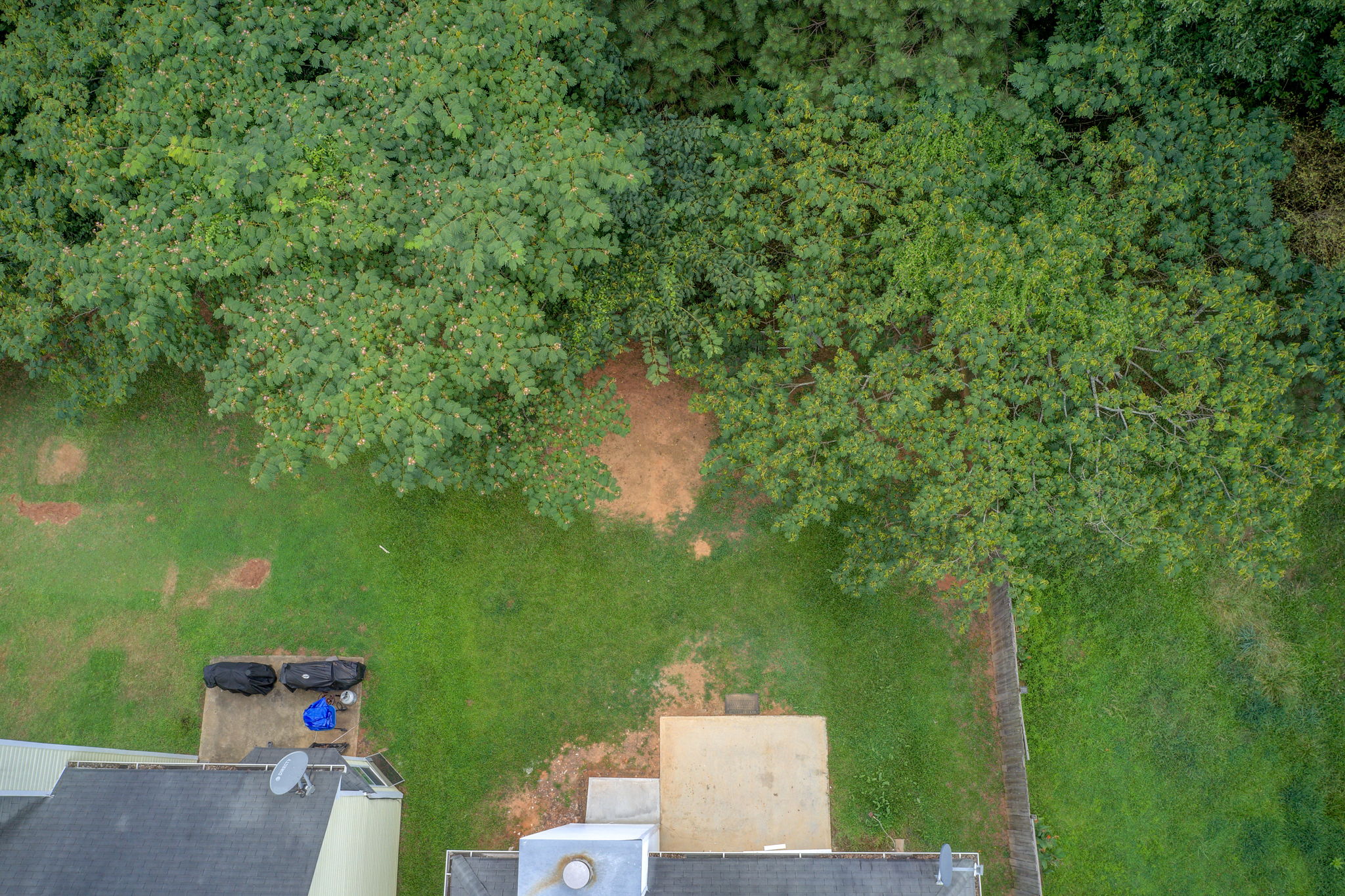 37 Aerial Back Yard Bird's Eye View