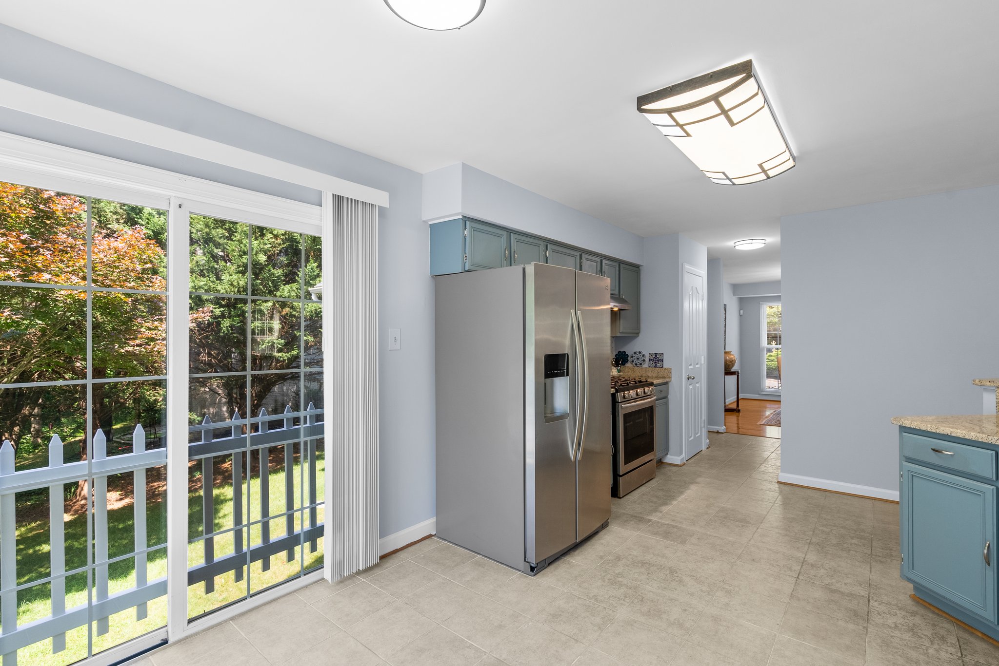 Kitchen with an additional Sliding Glass Door for future expansion