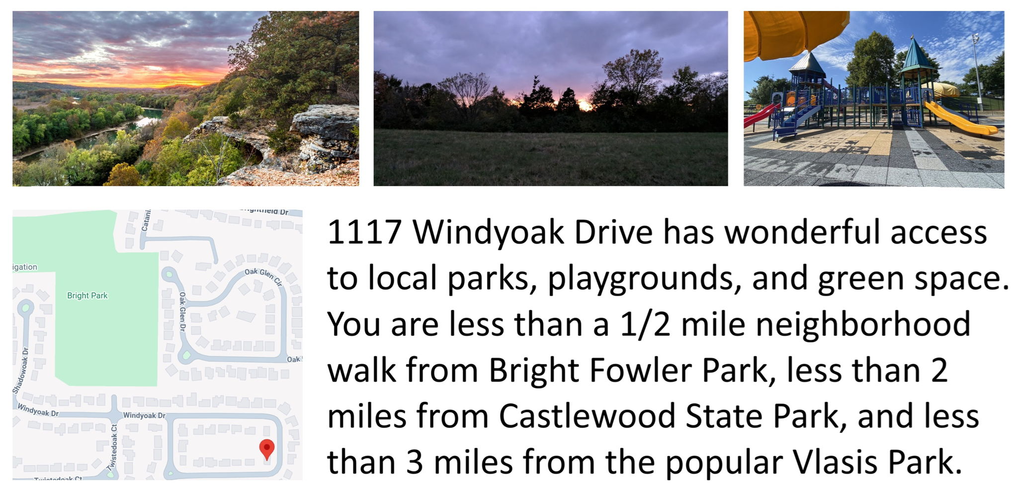 This house is not only minutes from some of the best shopping amenities in West County, but also a plethora of gorgeous parks and green space!  The best of both worlds.