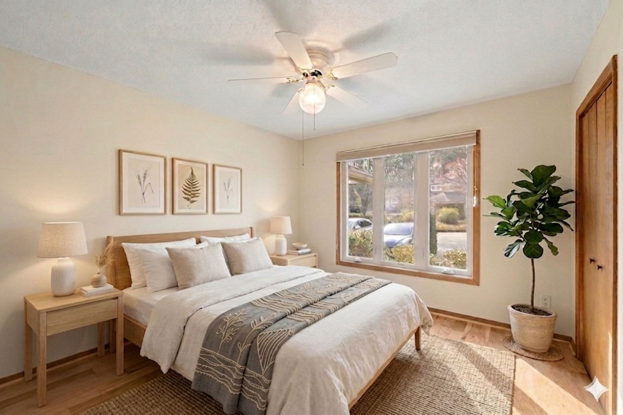 Virtual staging to show home's potential