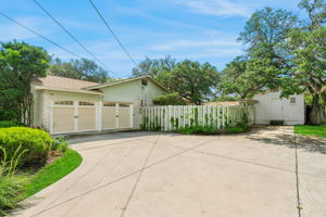 Substantial two car garage