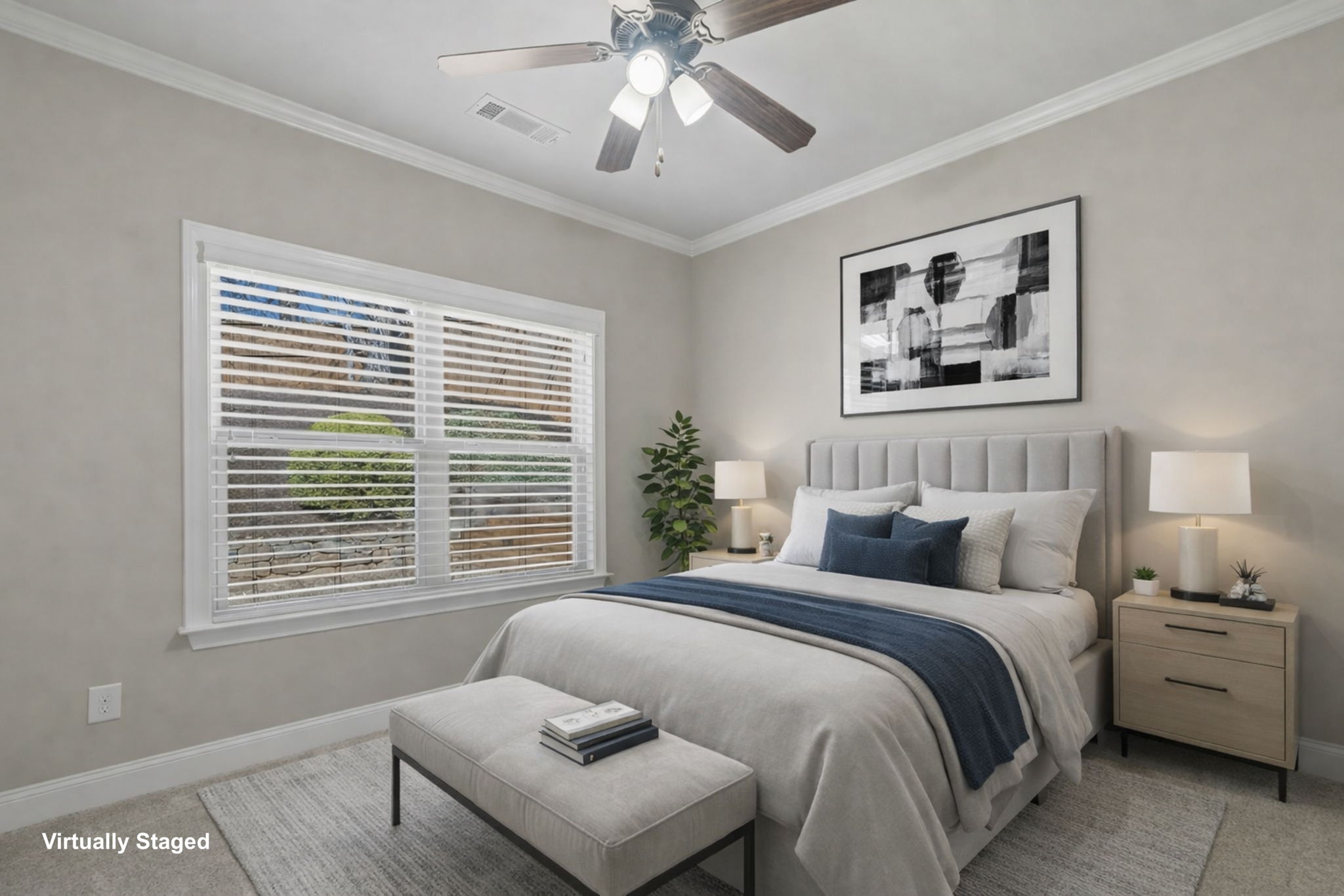 Second Bedroom staged as bedroom OR