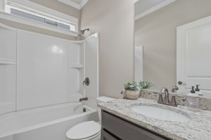 Full bathroom on main and ALL bathrooms have granite counter tops