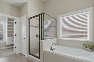 Separate Tub and Shower