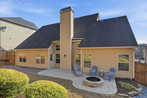 View of home from back yard
