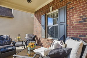 Wonderful covered side porch!