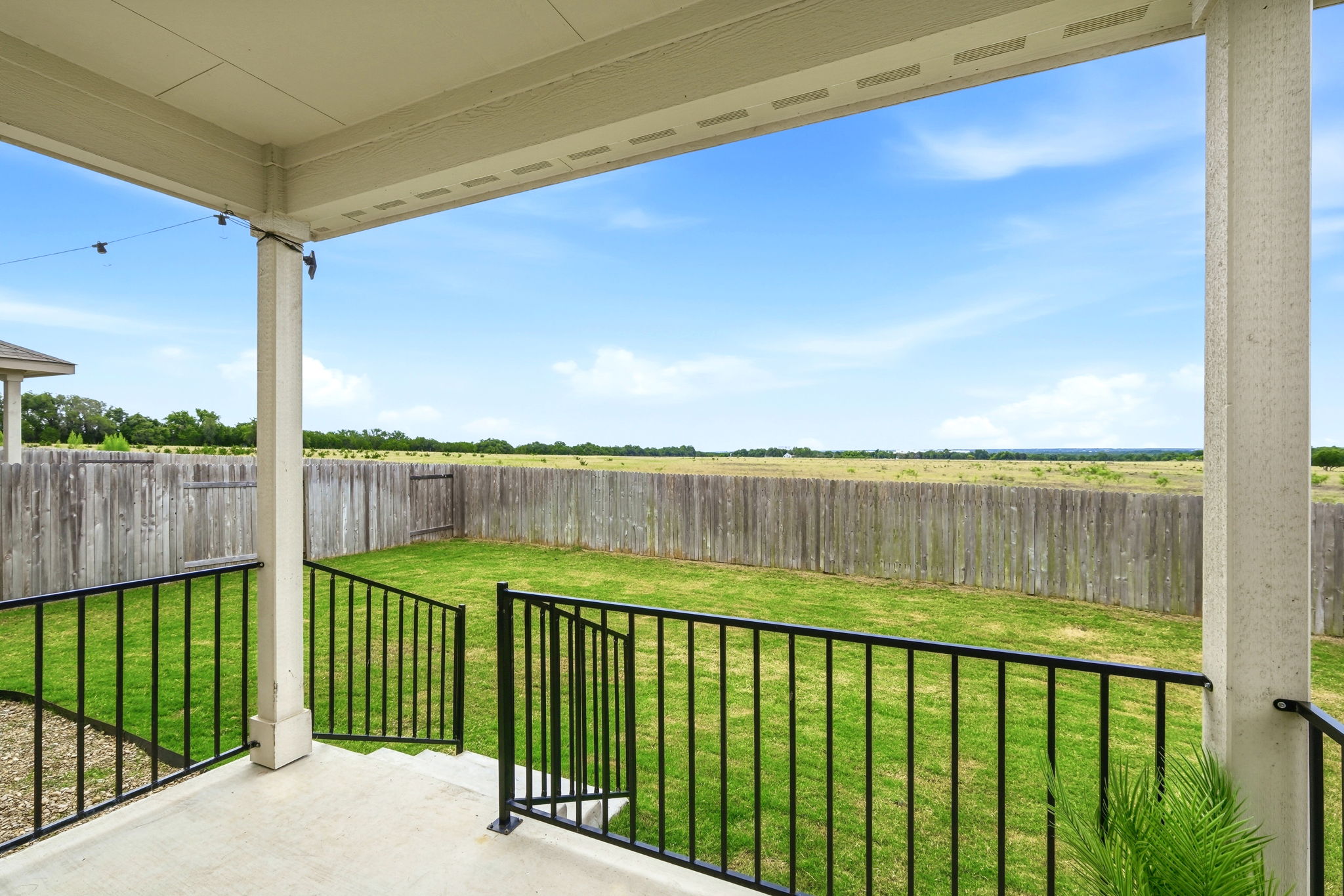 View From Back Covered Patio