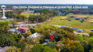 Picnic or join in on some of the fun sports played at Central Park just a block away