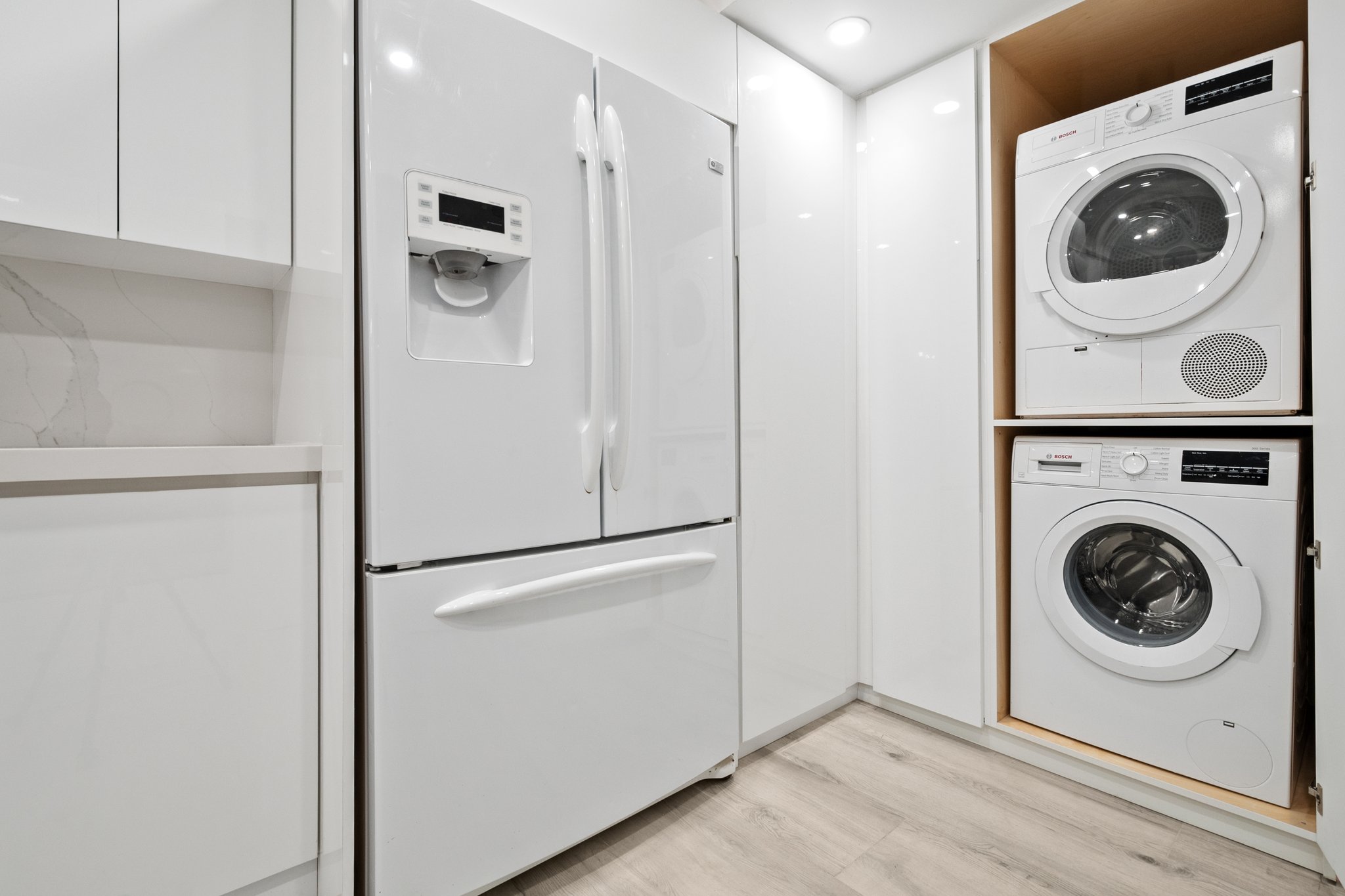 Washer and Dryer Inside of Unit