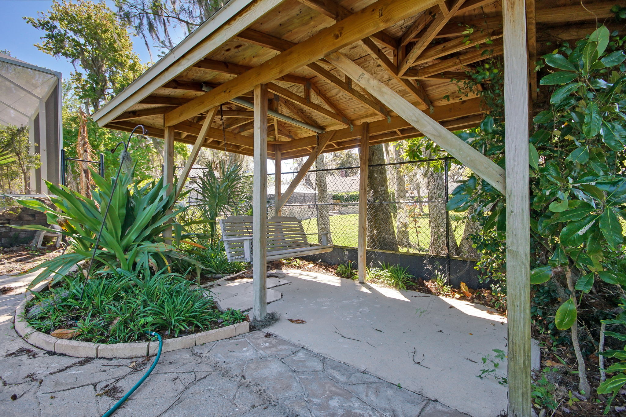 Covered Porch Swing