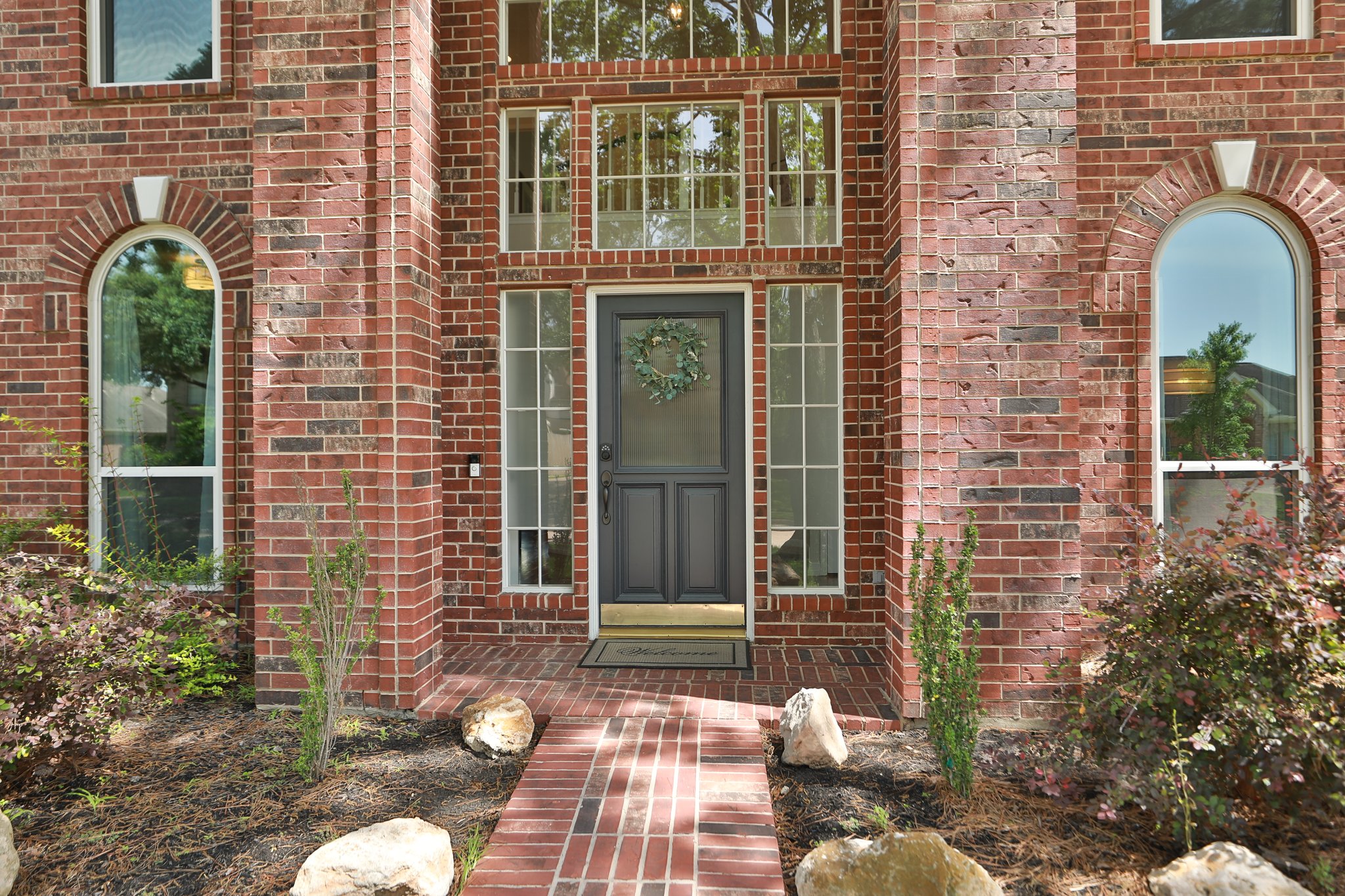 The welcoming front door