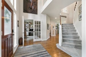 Stepping into a great foyer with the office/study to the left