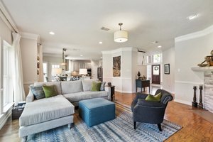 Another view of family room looking into breakfast nook