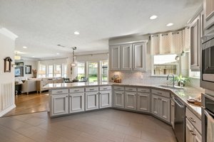 more cabinets and counter space