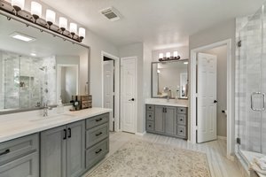Updated primary bathroom