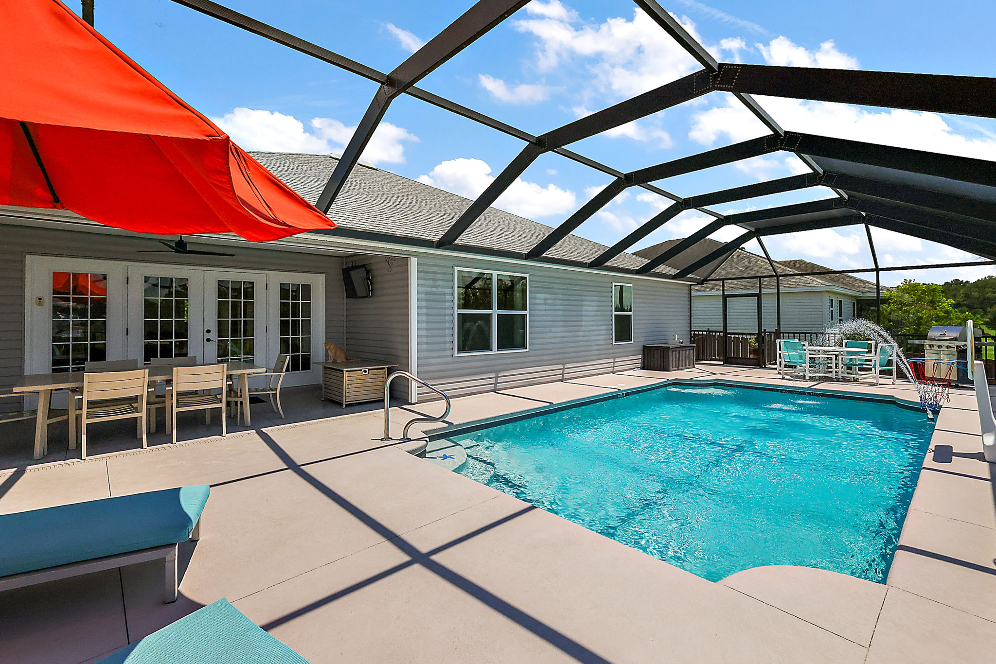 Swimming Pool and Lanai  with Preserve Views