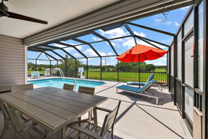 Swimming Pool and Lanai  with Preserve Views