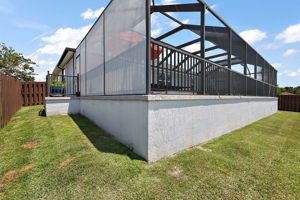 Rear/Side View of Fenced Yard