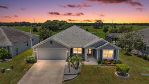 Twilight Front Elevation