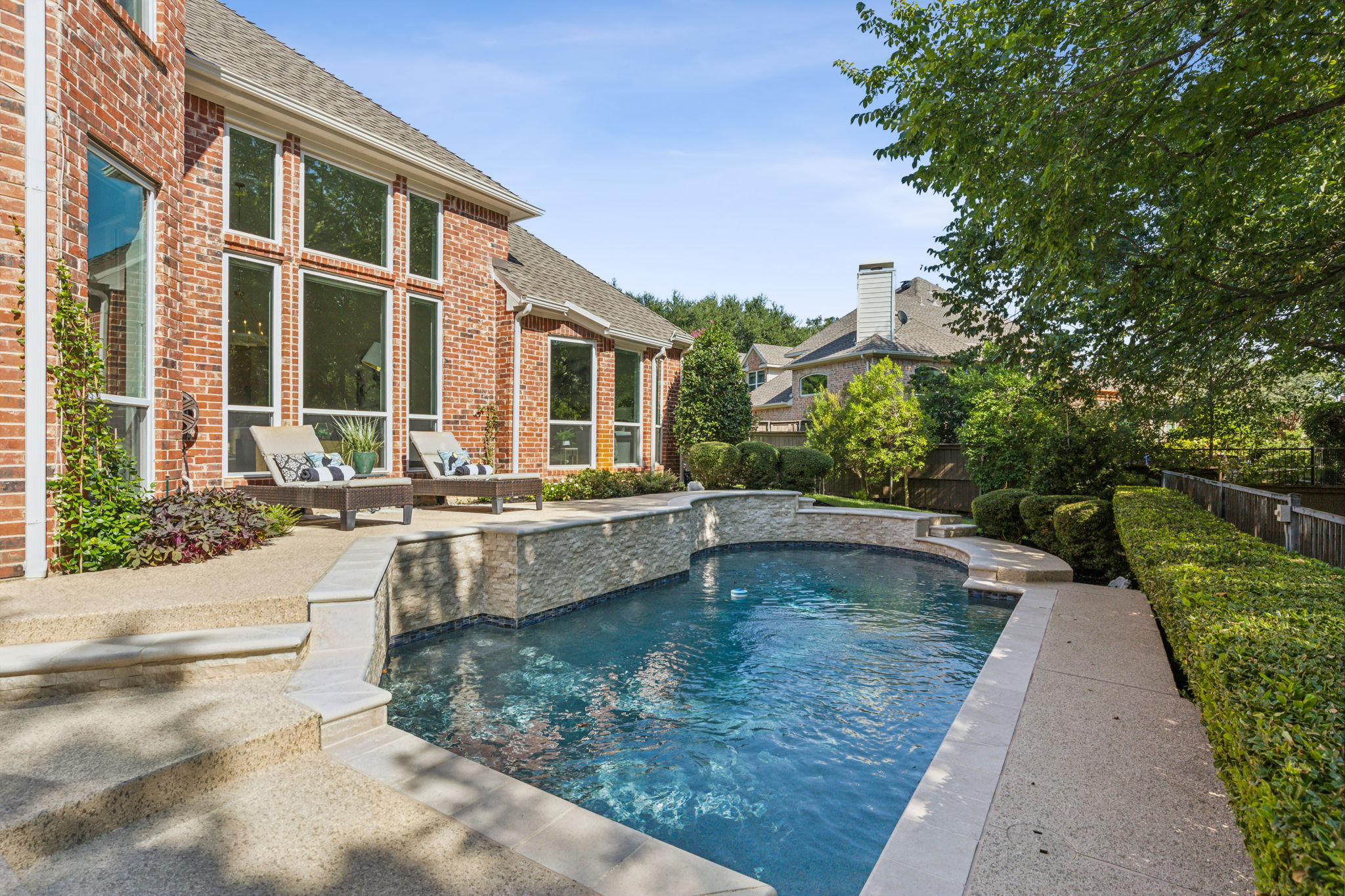 The patio surface has cool deck applied for those warm summer days (refinished in 2021).