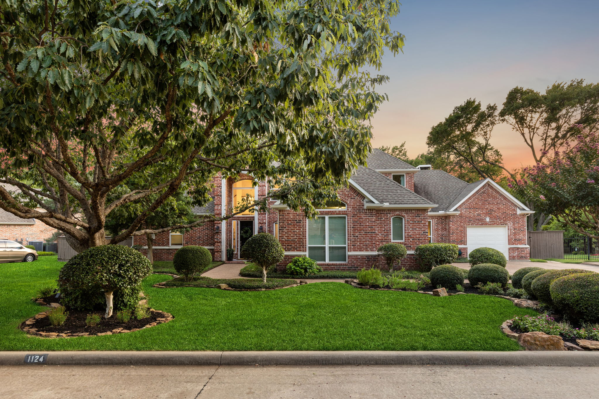 Don't miss this updated executive custom home, boasting stunning curb appeal from every angle.  Ample driveway parking and an easy to access 3-car garage.