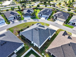 Aerial Rear and Side Elevation with Large Corner Lot