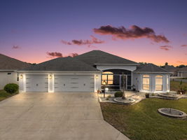 Twilight Front Elevation
