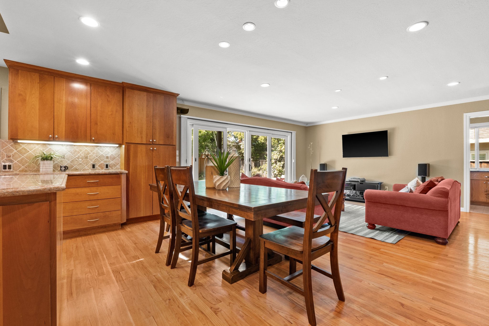 Comfortable dining spot.