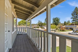 Balconies provide a tranquil backdrop for savoring the sunset's evening charm.