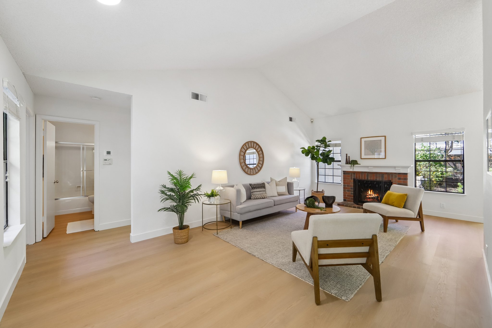 Living Room with FIreplace