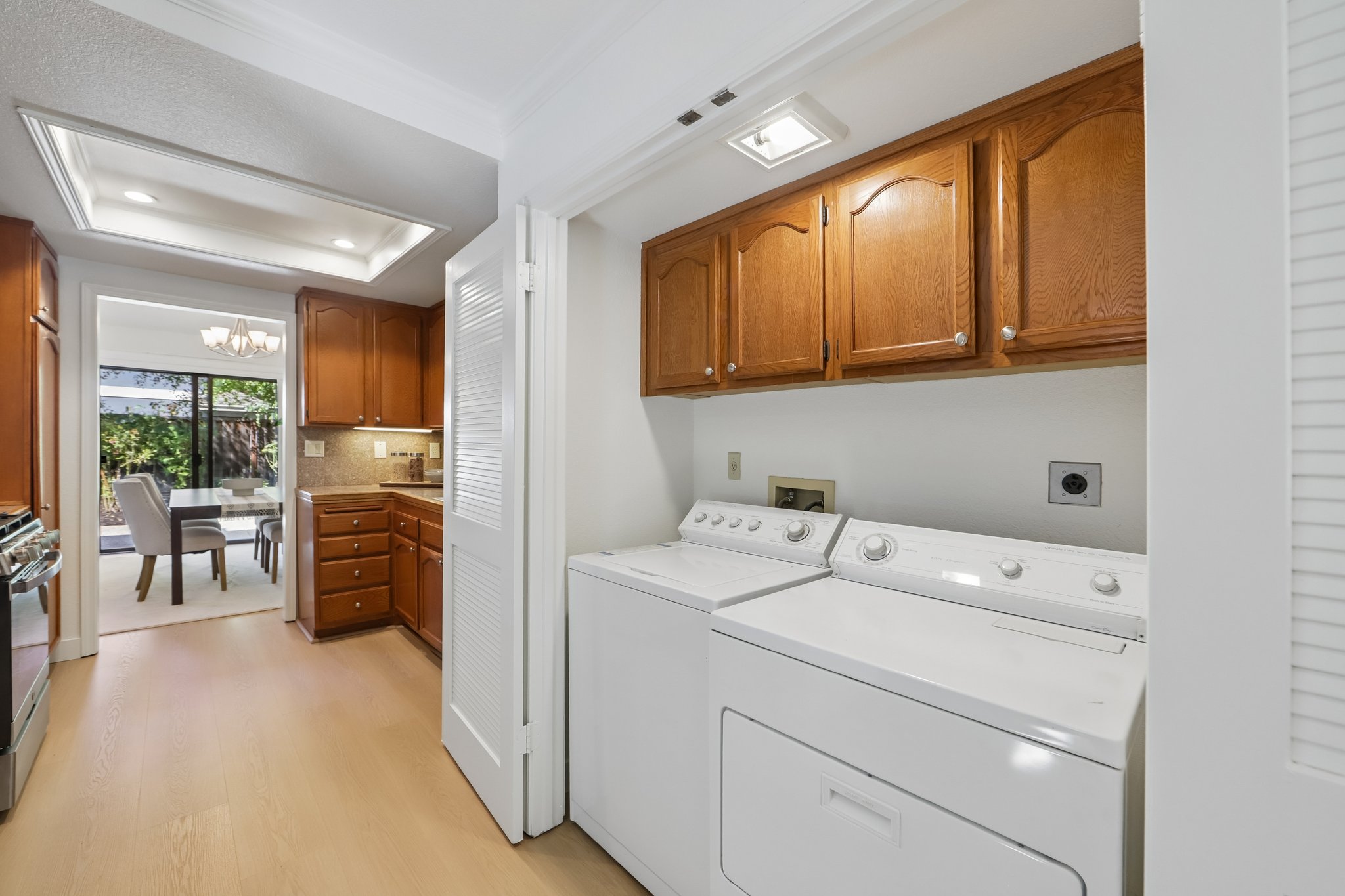 Interior Washer & Dryer Closet
