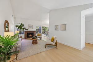 This is what you see as soon as you enter - Digitally Altered Fireplace