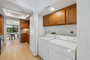 Interior Washer & Dryer Closet